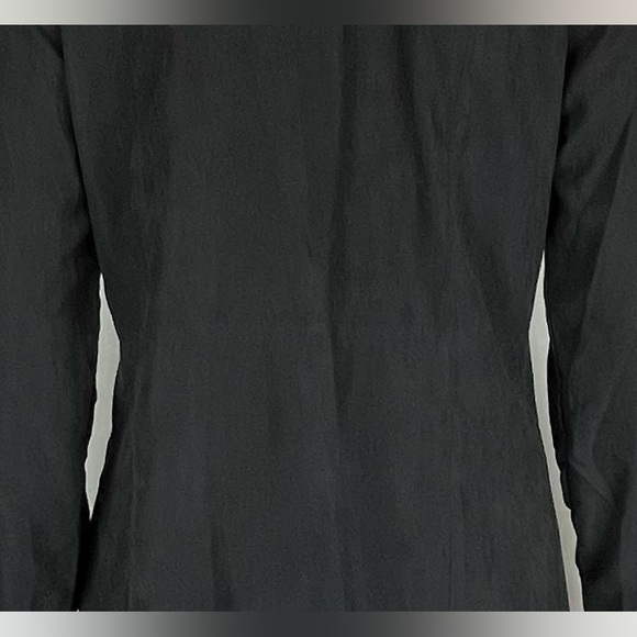 SHEIN Suede Double-Breasted Lightweight Long Coat, Black | S - Picture 9 of 16